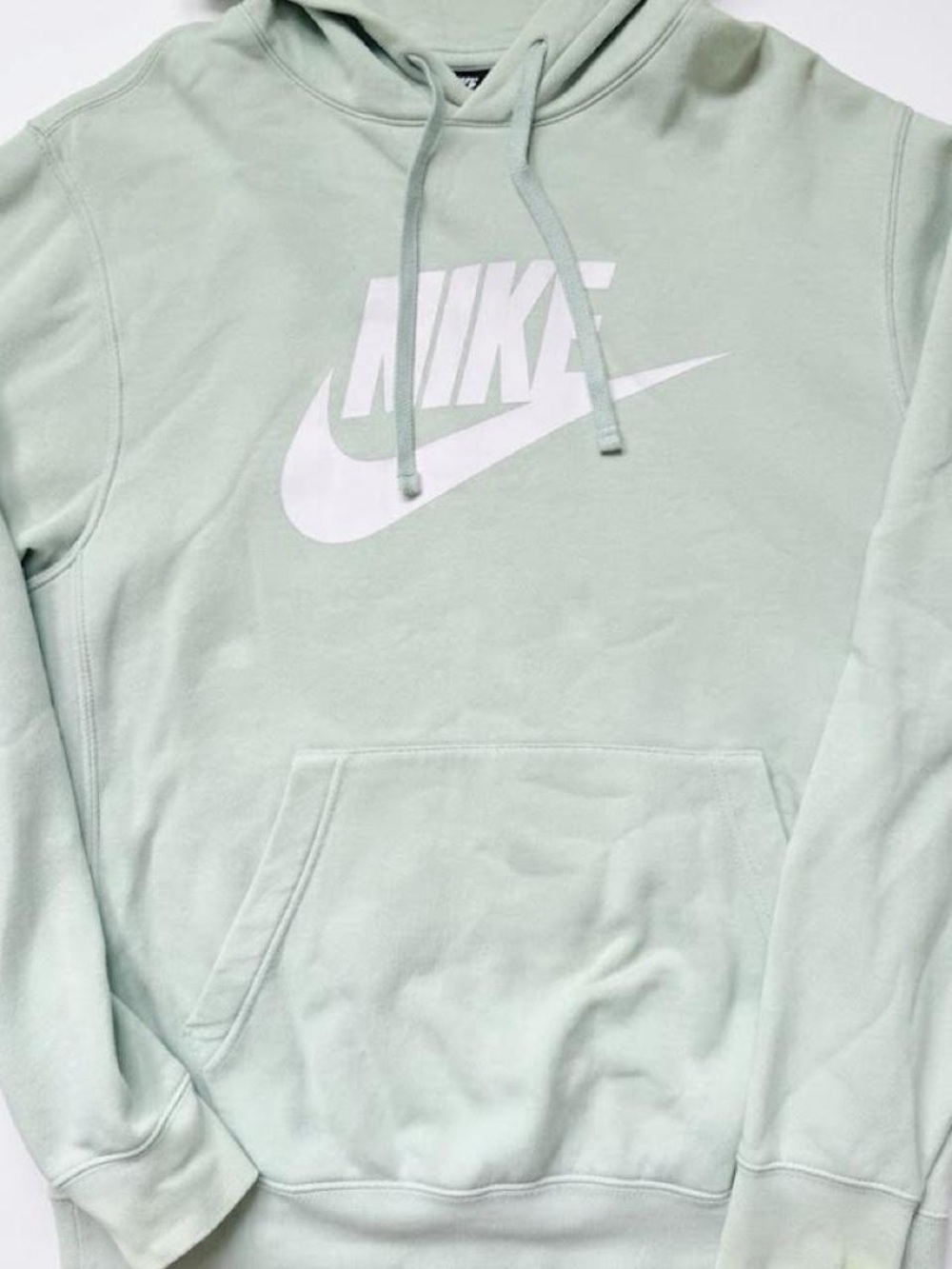 Nike Light Mint Pullover Hoodie with White Swoosh